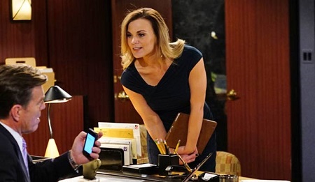 Gina while portraying as Phyllis on The Young and the Restless